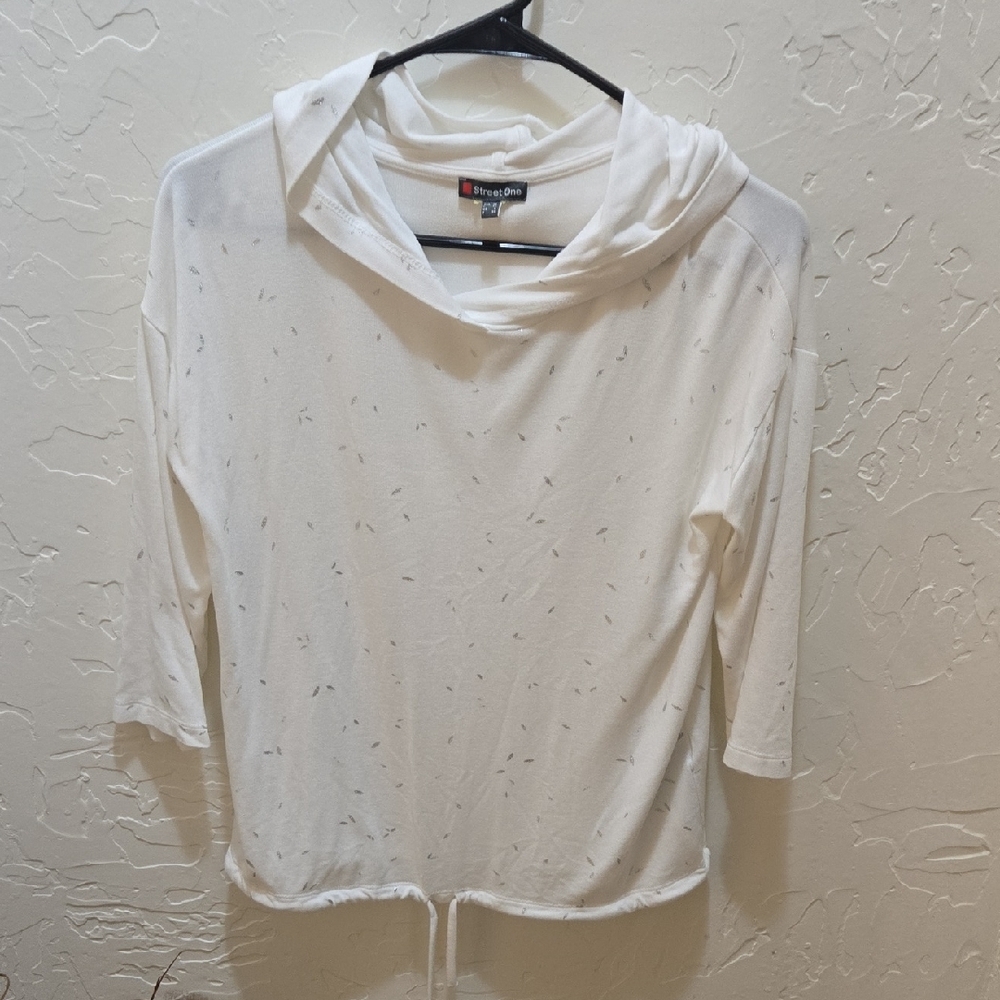 Street One White Hooded Top